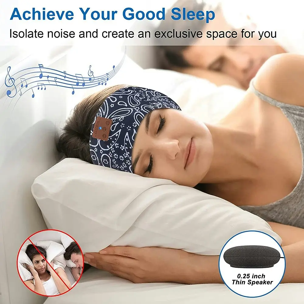 Sleep Headphones Music Sleeping Mask Headphones Wireless Bluetooth Sports Headband