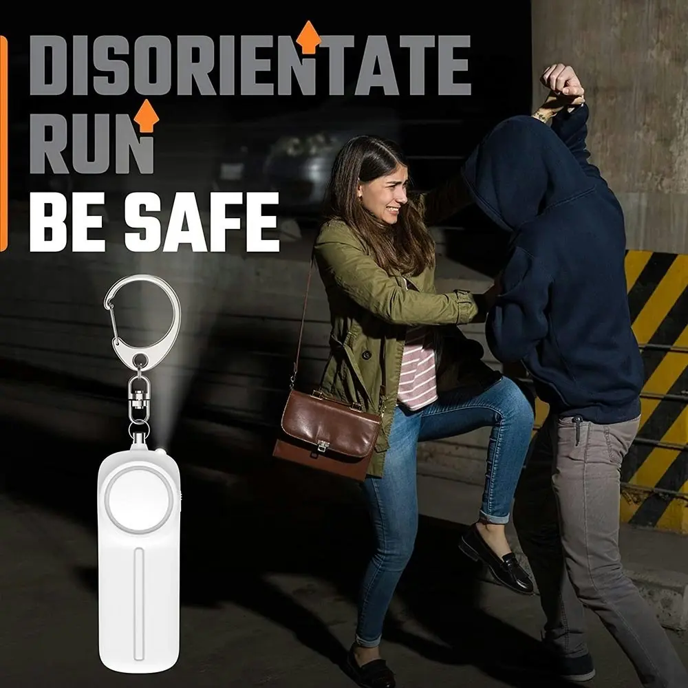 Self Defense Personal Alarm Keychain With 130 dB and LED Light