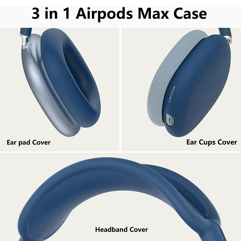 Silicone Case Cover Ear Pad Cover Ear Cups Cover Headband Cover for AirPods Max