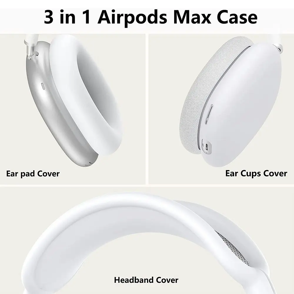 Silicone Case Cover Ear Pad Cover Ear Cups Cover Headband Cover for AirPods Max