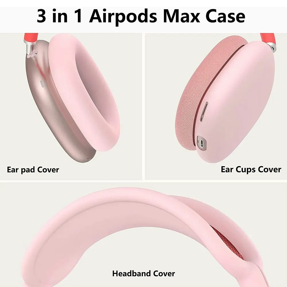 Silicone Case Cover Ear Pad Cover Ear Cups Cover Headband Cover for AirPods Max