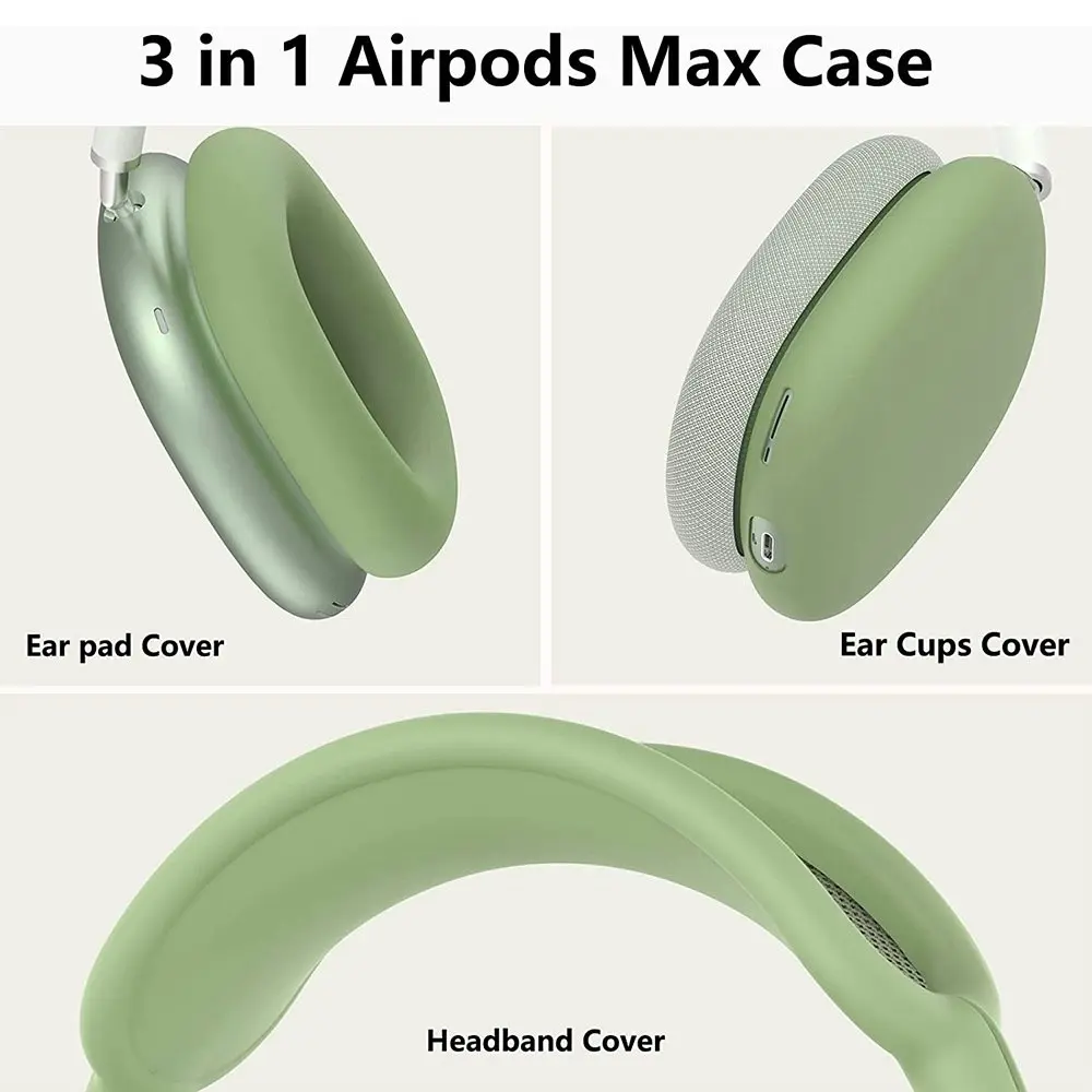 Silicone Case Cover Ear Pad Cover Ear Cups Cover Headband Cover for AirPods Max