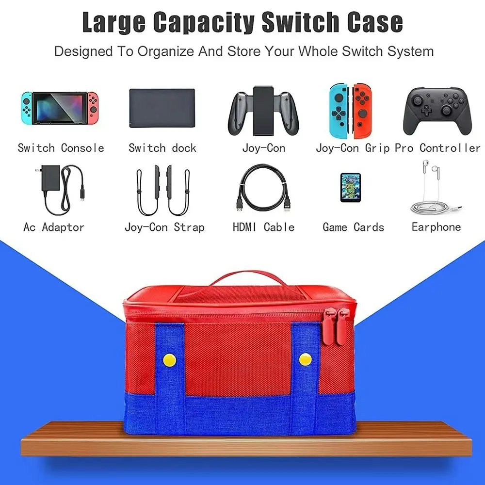 Storage Bag Case Switch Accessories Large Protective Case for Nintendo Switch OLED Nintendo Switch