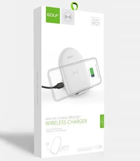 Golf WQ7 Single Coil Wireless Charging Stand 1A 5W