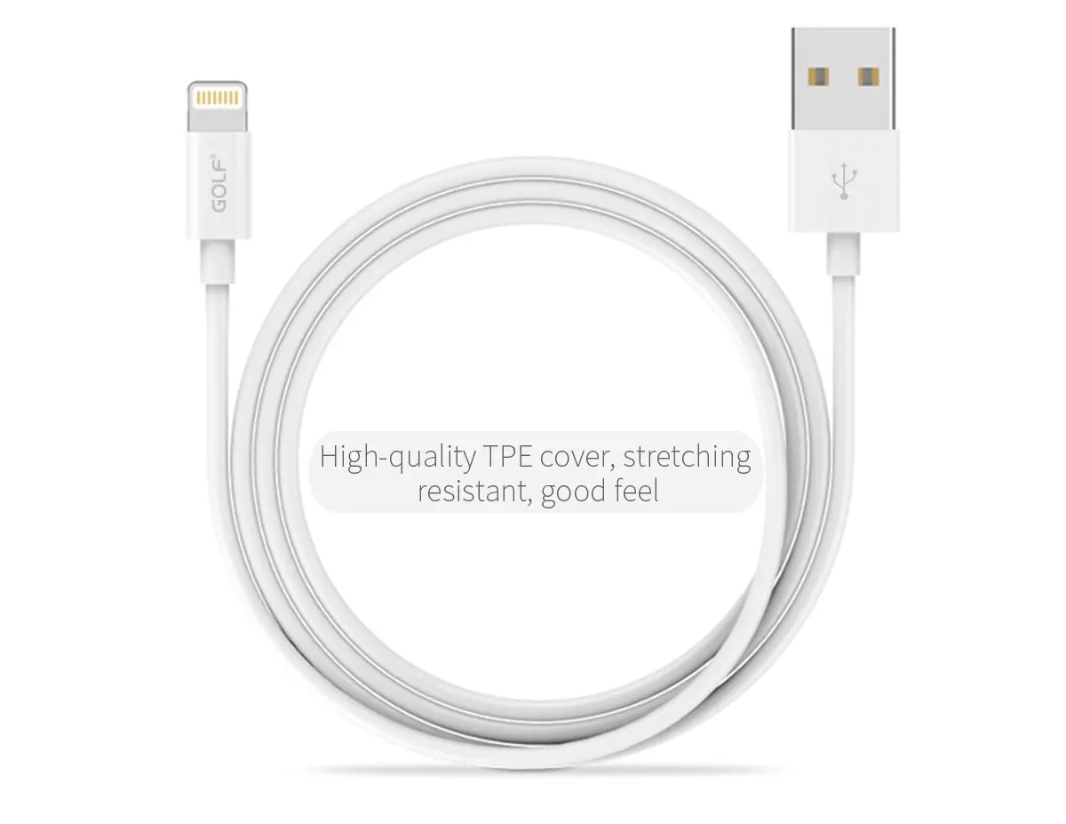 1m USB Charging Data Cable Golf GC-30 For iPhone mobile phone