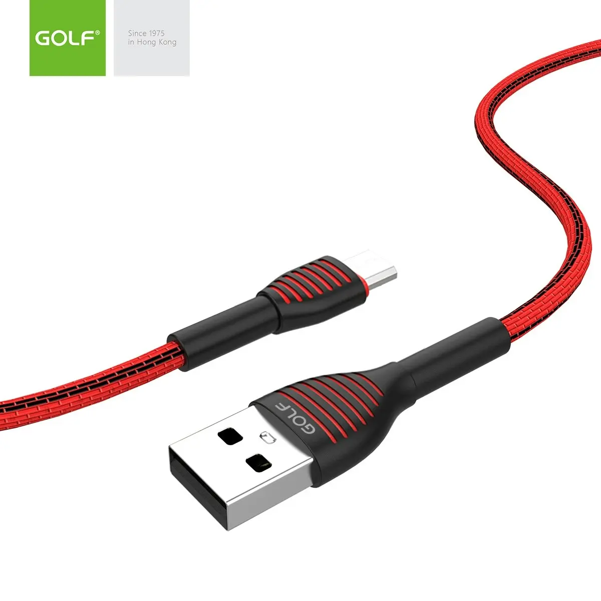 Golf GC-74M Cable USB 1m 3A charging data sync to Micro-USB