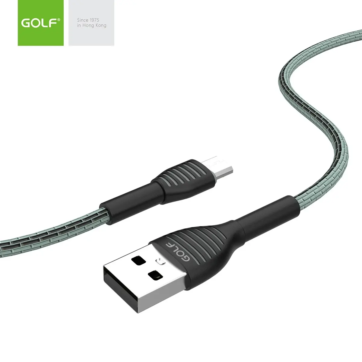 Golf GC-74M Cable USB 1m 3A charging data sync to Micro-USB