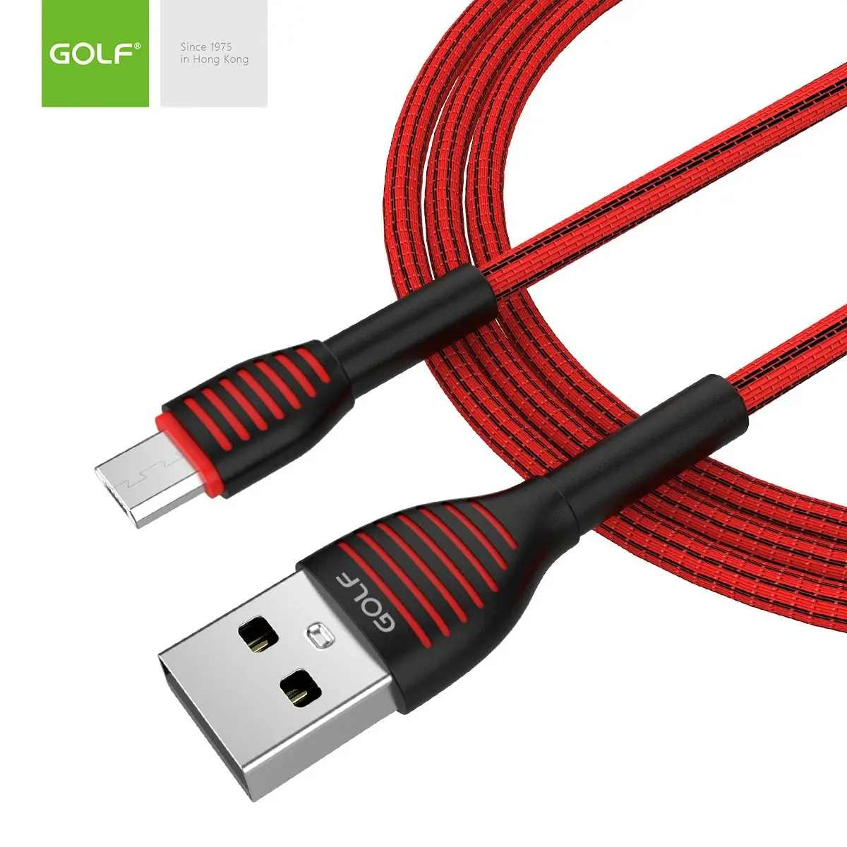 Golf GC-74M Cable USB 1m 3A charging data sync to Micro-USB