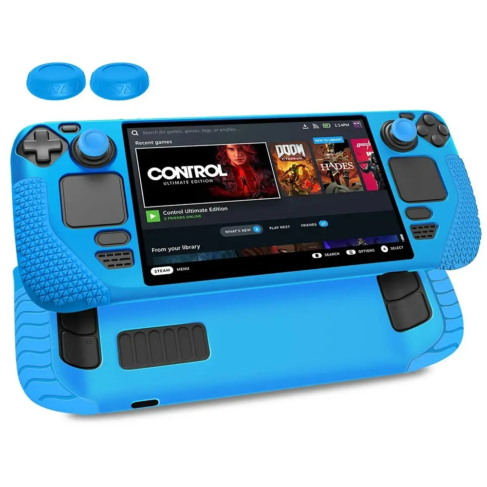 Protective Case for Steam Deck Anti Slip Silicone Shockproof Protective Cover