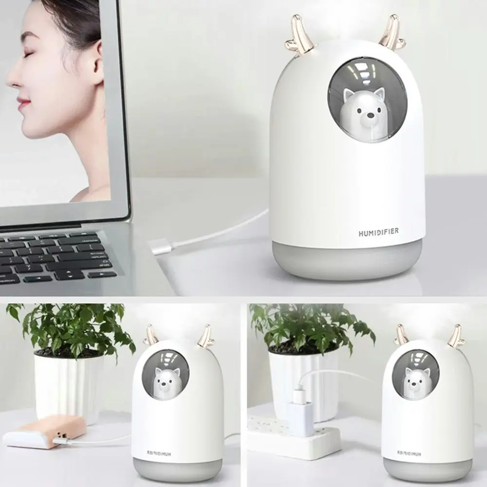 Cute Pet USB Mini Humidifier Silent Home  Humidifier Small Desktop Air Sprayer