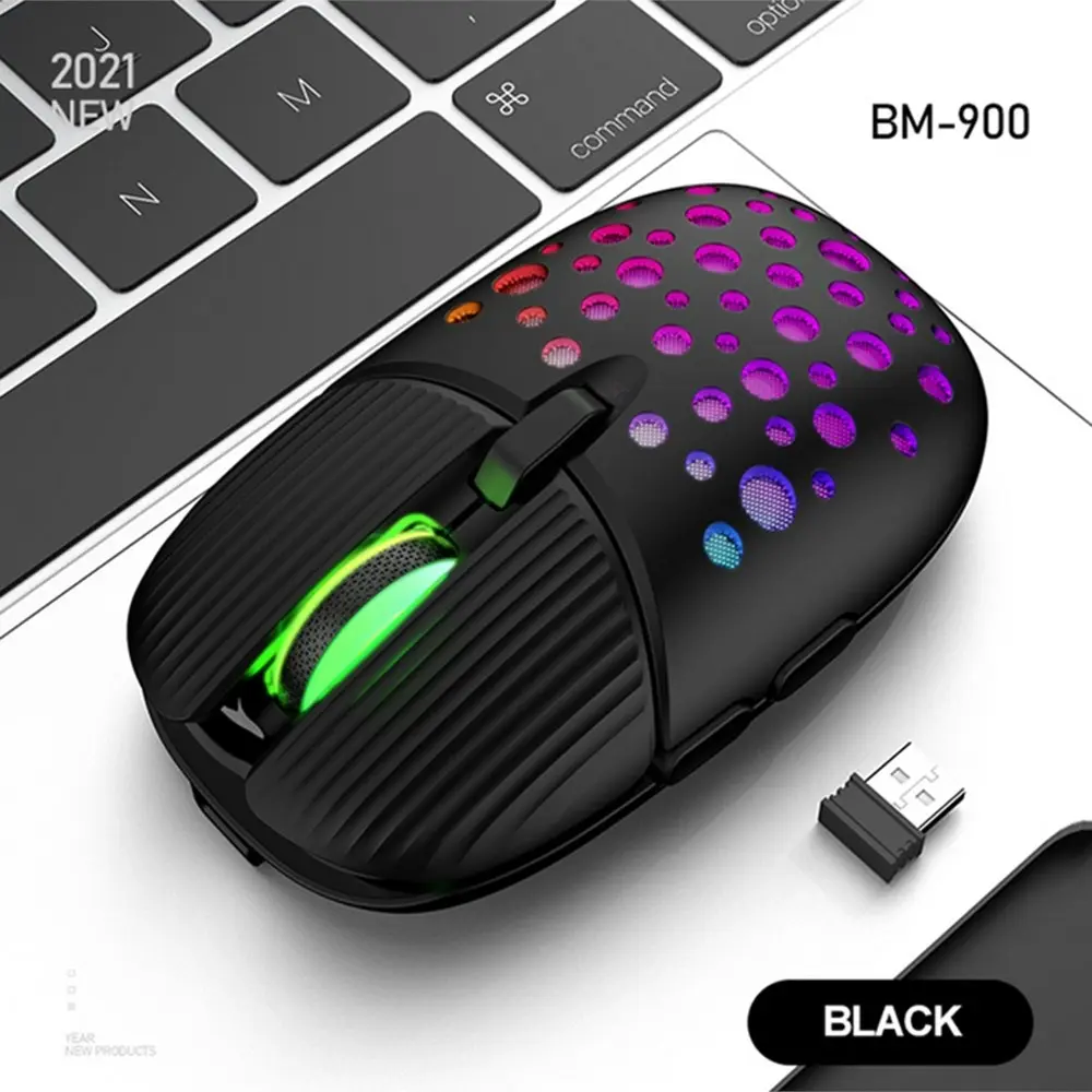 2.4G Wireless Mute Charging Gaming Electronic Sports Office Pink Luminous Mouse