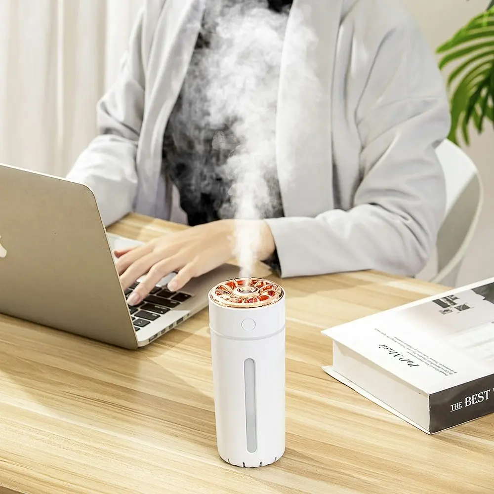 Wireless Car Humidifier Car Fragrance Humidifier Atmosphere light Air Diffuser