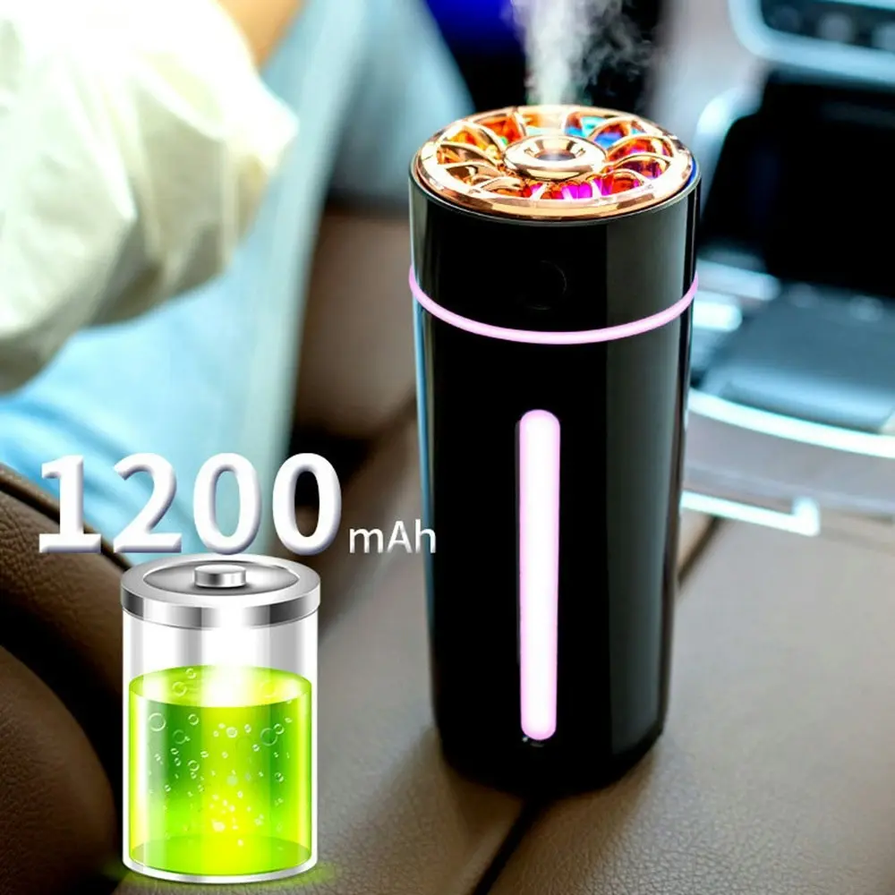 Wireless Car Humidifier Car Fragrance Humidifier Atmosphere light Air Diffuser