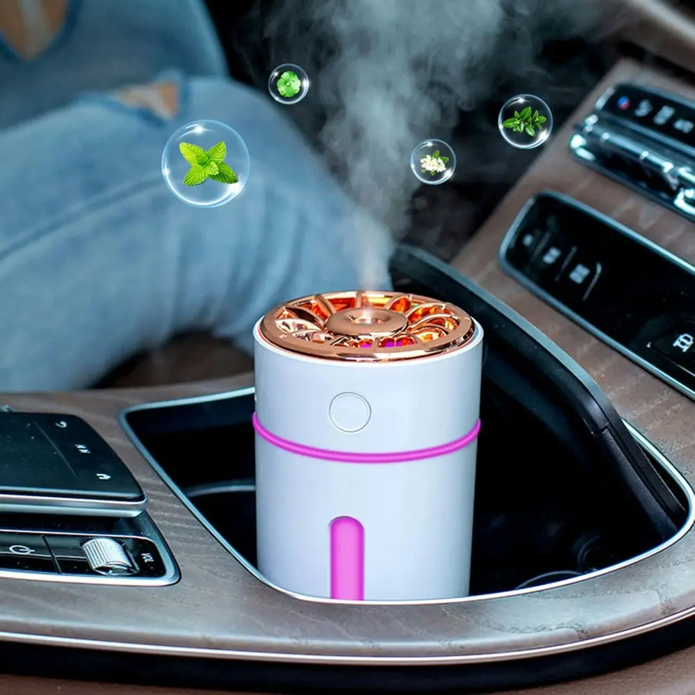 Wireless Car Humidifier Car Fragrance Humidifier Atmosphere light Air Diffuser