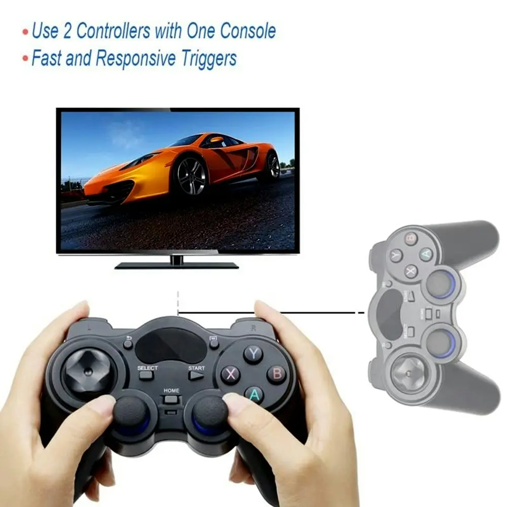 2.4 G Controller Gamepad Android Wireless Joypad With OTG For PC/PS3/PC360-Black