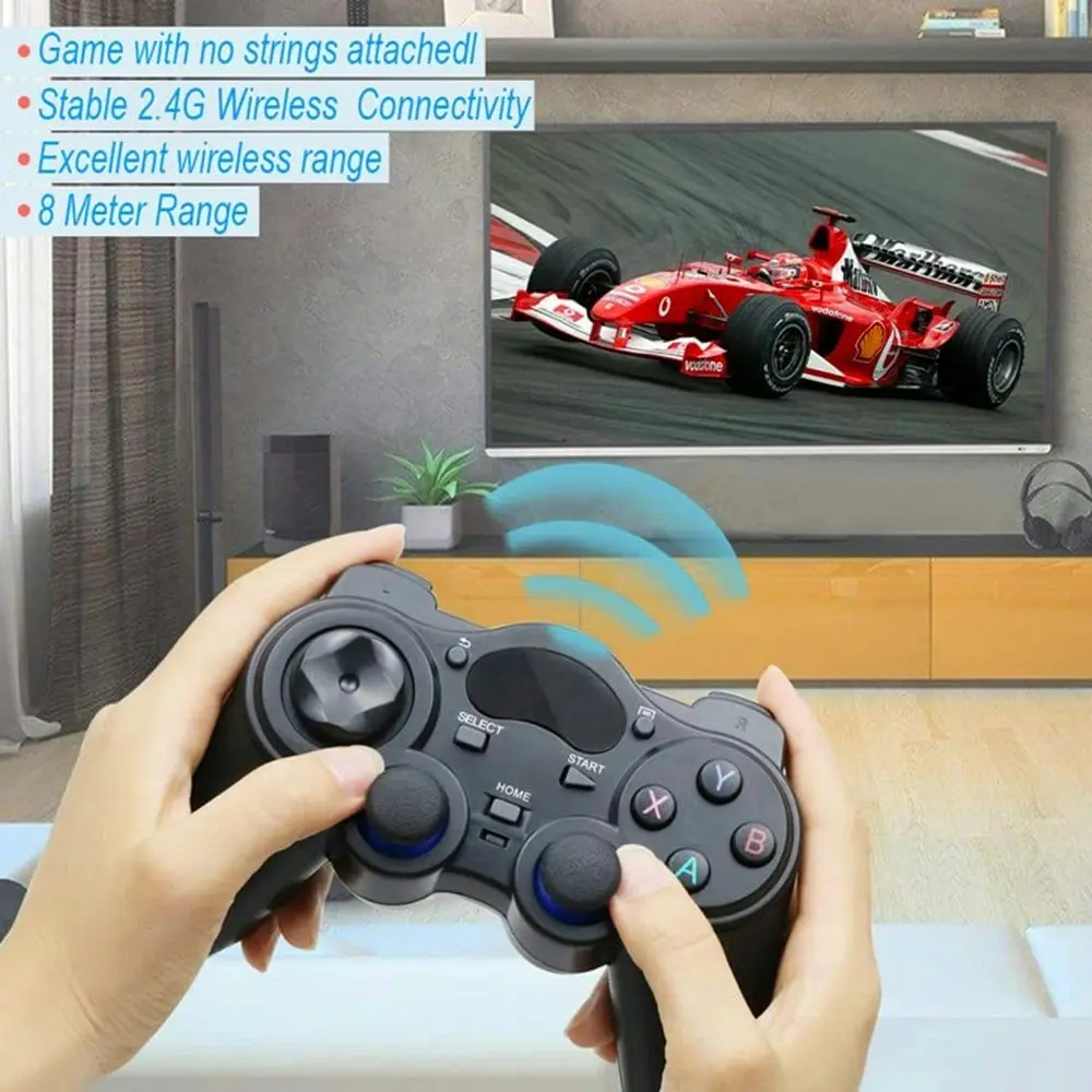 2.4 G Controller Gamepad Android Wireless Joypad With OTG For PC/PS3/PC360-Black