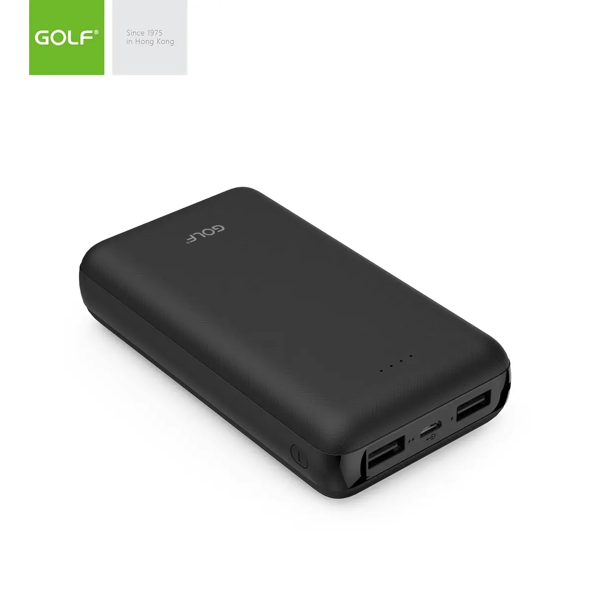 High Capacity 20000mah Fast Charging Power Bank Dual USB Port Golf G63 For Phone