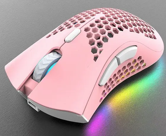 2.4GHz Wireless USB  Adjustable RGB Backlit Honeycomb Office Gamer Mice