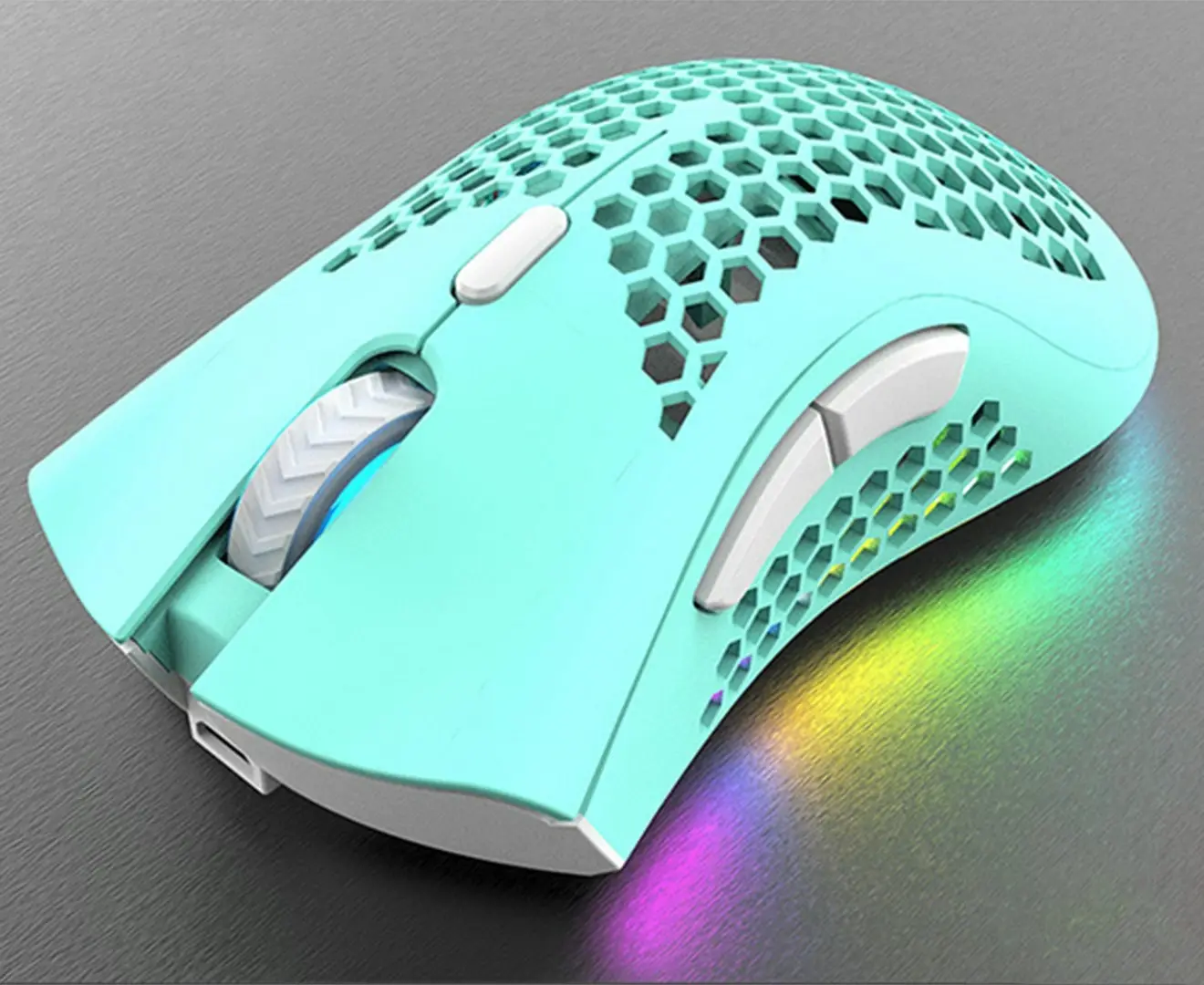 2.4GHz Wireless USB  Adjustable RGB Backlit Honeycomb Office Gamer Mice