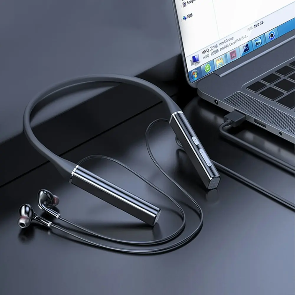 Wireless Earphone Bluetooth Magnetic Neckband Headphone Sport Headset