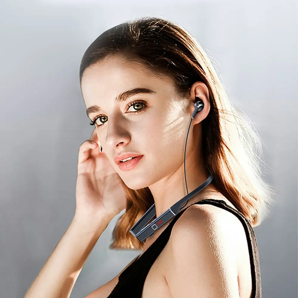 Wireless Earphone Bluetooth Magnetic Neckband Headphone Sport Headset