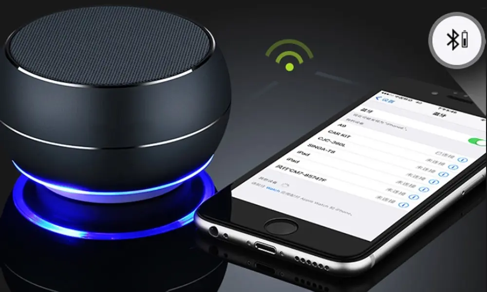 Portable Bluetooth Speakers with Mic,Hands-free Function