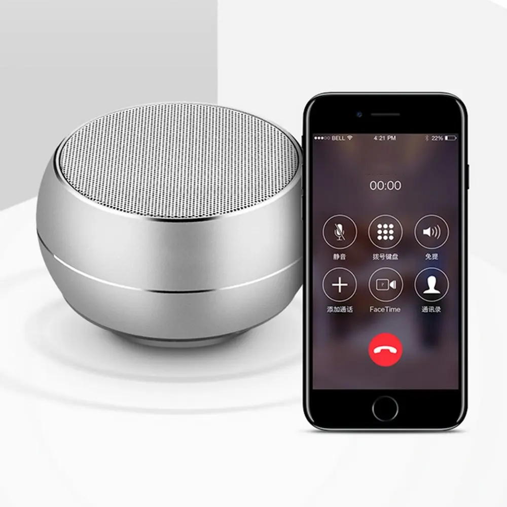 Portable Bluetooth Speakers with Mic,Hands-free Function