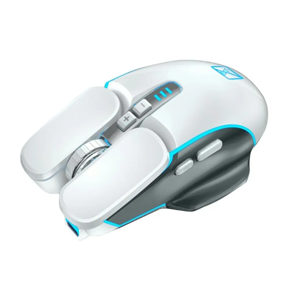 Silent Wireless Mouse Rechargeable 2400DPI Mechanical Game Mouse