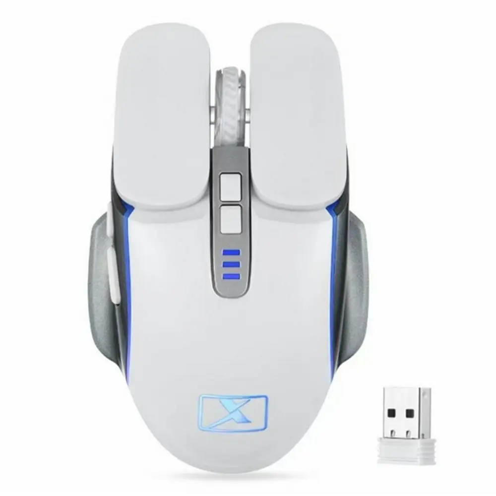 Silent Wireless Mouse Rechargeable 2400DPI Mechanical Game Mouse