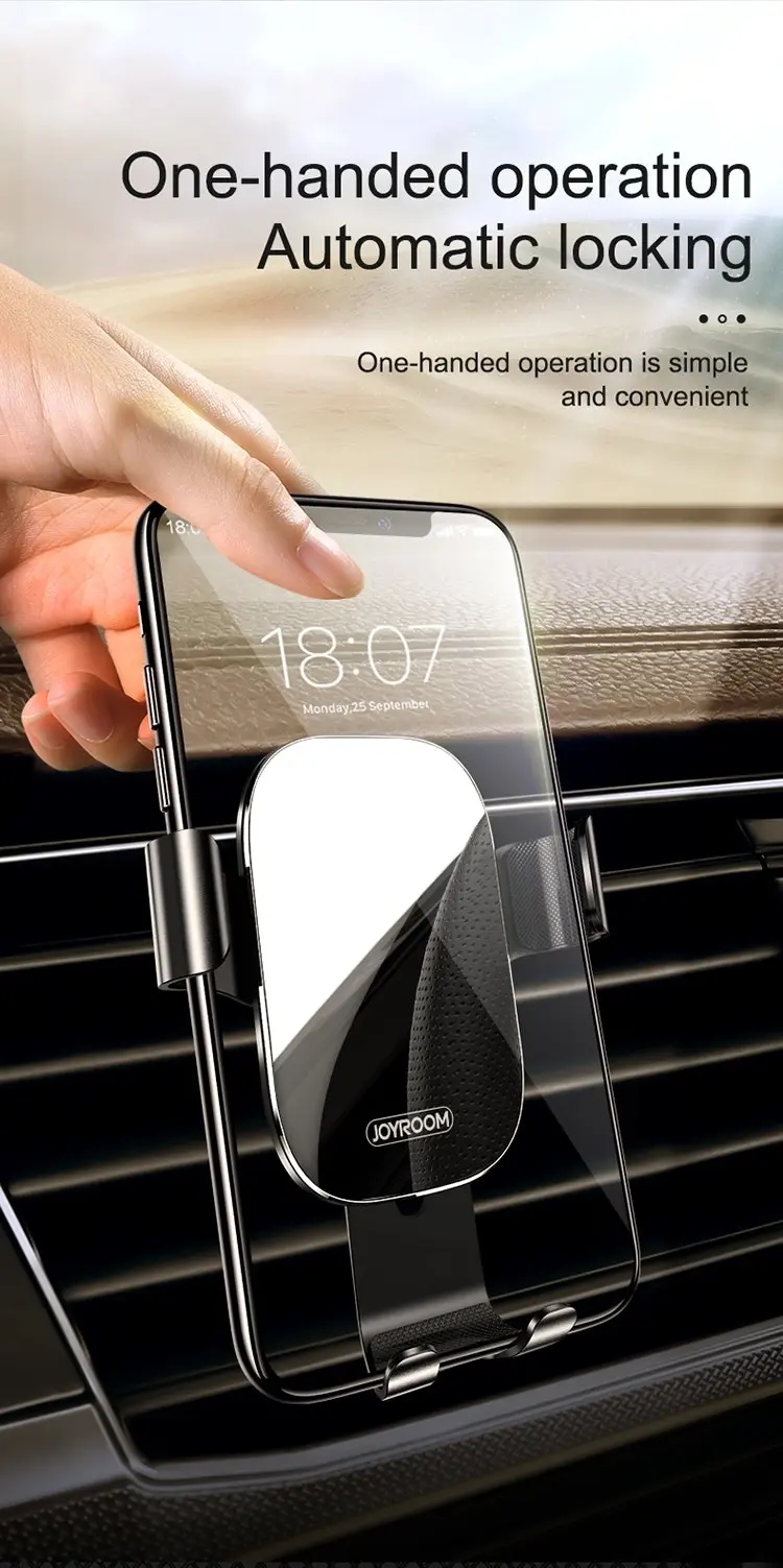 JoyRoom Gravity Bracket 360° Car Holder Cradle Dashboard  / Air Vent For Mobile Phone