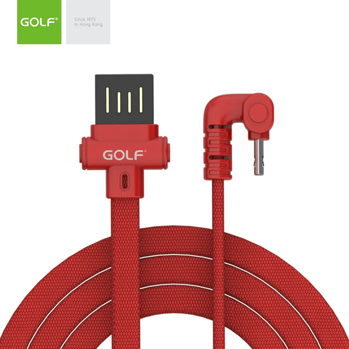 Micro-USB Gaming Cable Golf GC-68M USB 1m 3A Fast Charging U Shape