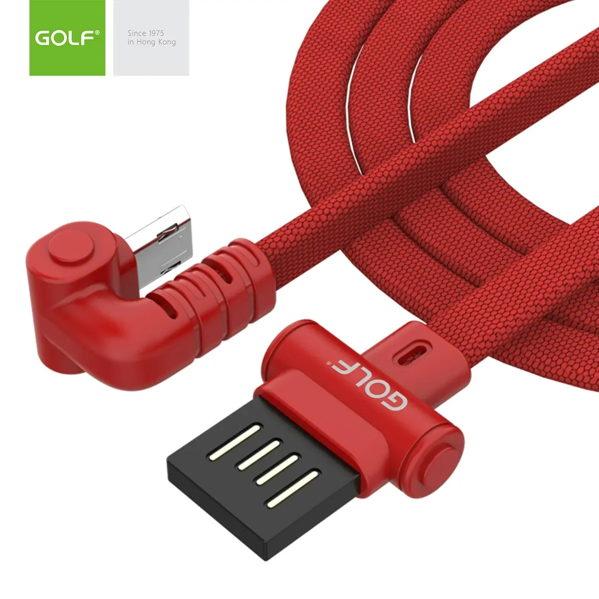 Micro-USB Gaming Cable Golf GC-68M USB 1m 3A Fast Charging U Shape