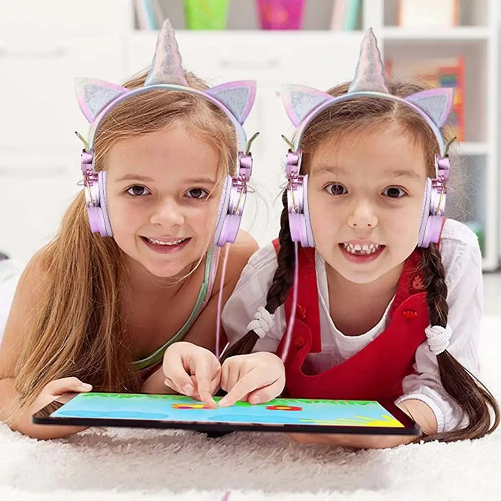 Unicorn Wired Headphones With Microphone 3.5mm Jack for boys and girls