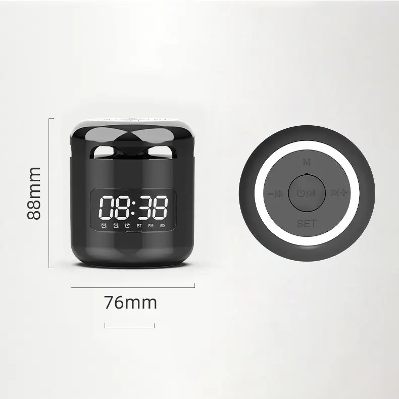 Bluetooth clock speaker outdoor mini portable small speaker