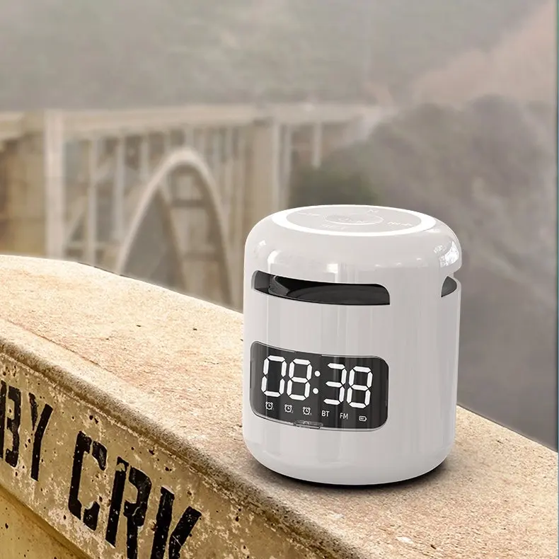 Bluetooth clock speaker outdoor mini portable small speaker