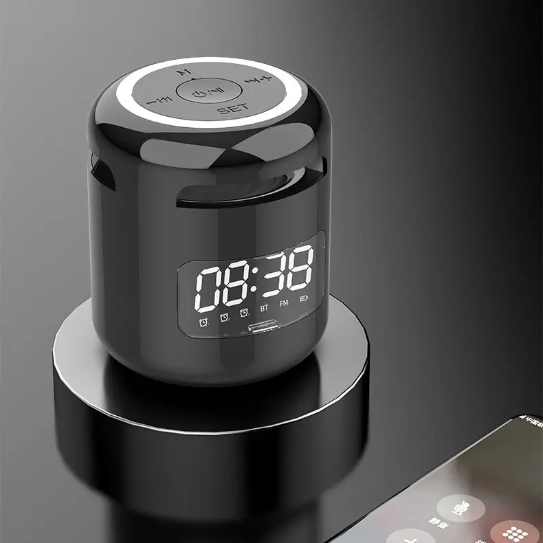 Bluetooth clock speaker outdoor mini portable small speaker