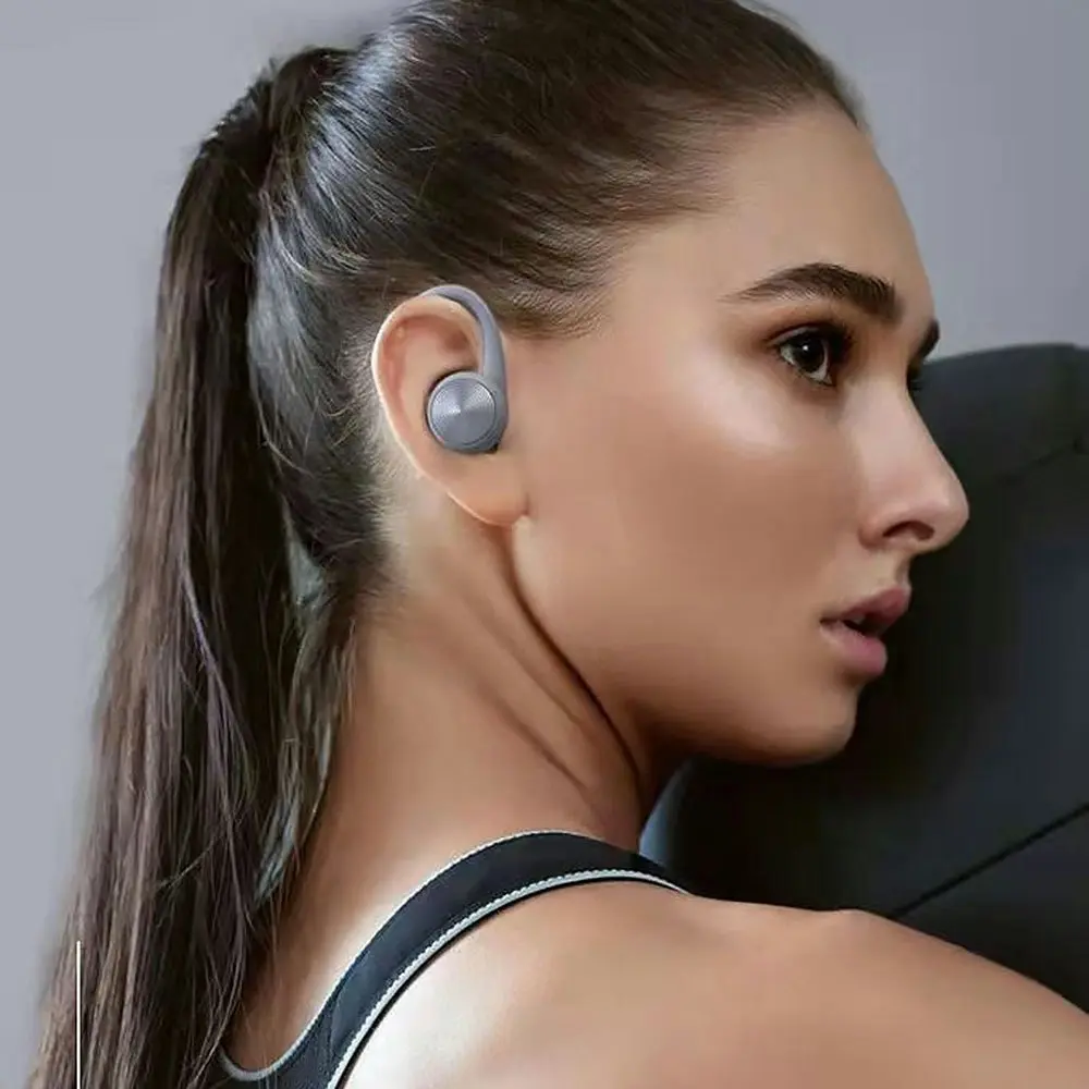 Wireless Sports Ear-mounted Bluetooth Headset With Power Display