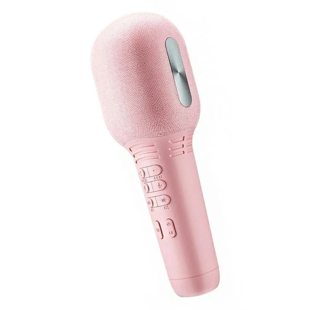 Wireless Bluetooth Microphone Mobile Phone Karaoke Microphone-pink