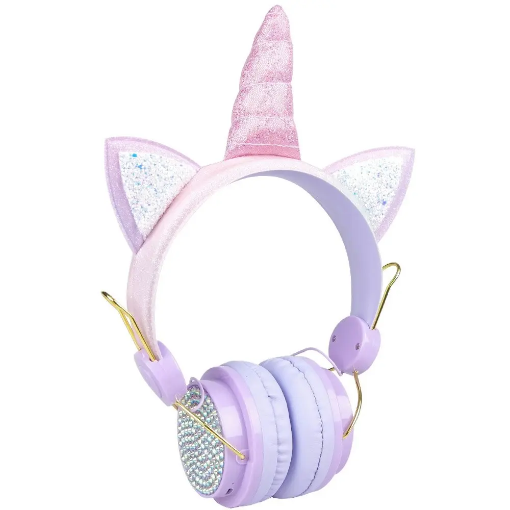 Unicorn Wireless Bluetooth Headphones With Microphone 3.5mm Jack for boys and girls