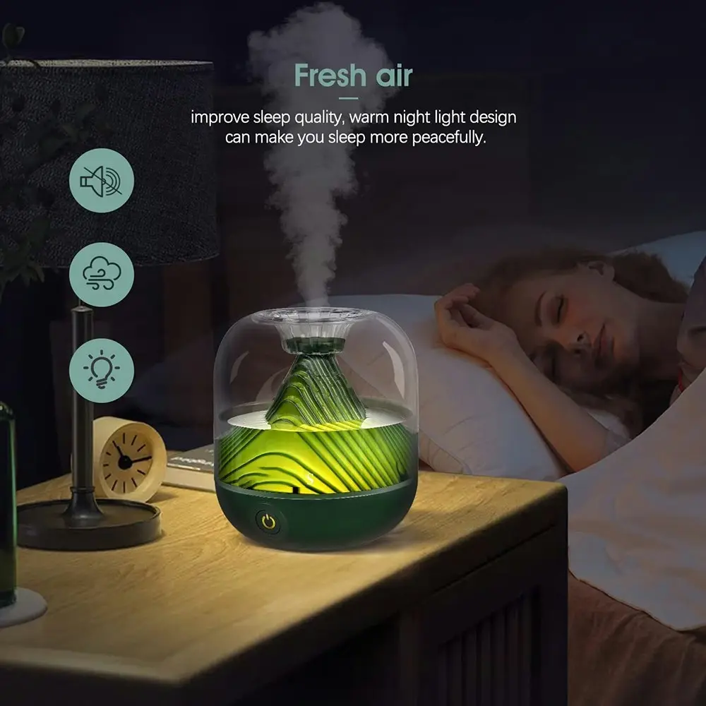 700ml USB Desktop Cool Mist Quiet Air Humidifiers With Night Light