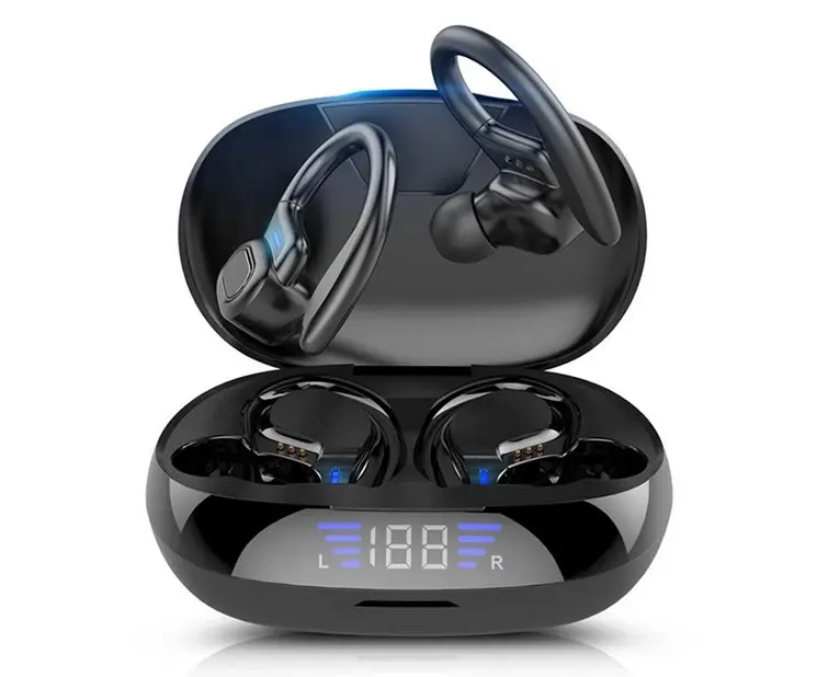 TWS  Wireless Blueteeth Earphones Earbuds HD HiFi Stereo-Black