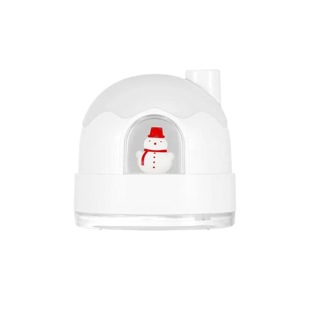 Cute Silent Snow House Humidifier Usb Desktop Night Light Mini Air Humidifier