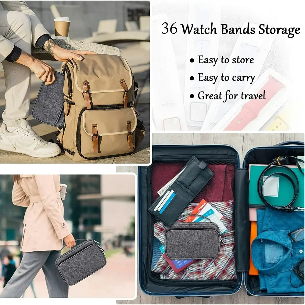 Watch Bands Storage Bag Watch Band Storage Case Cable Travel Organizer Bag