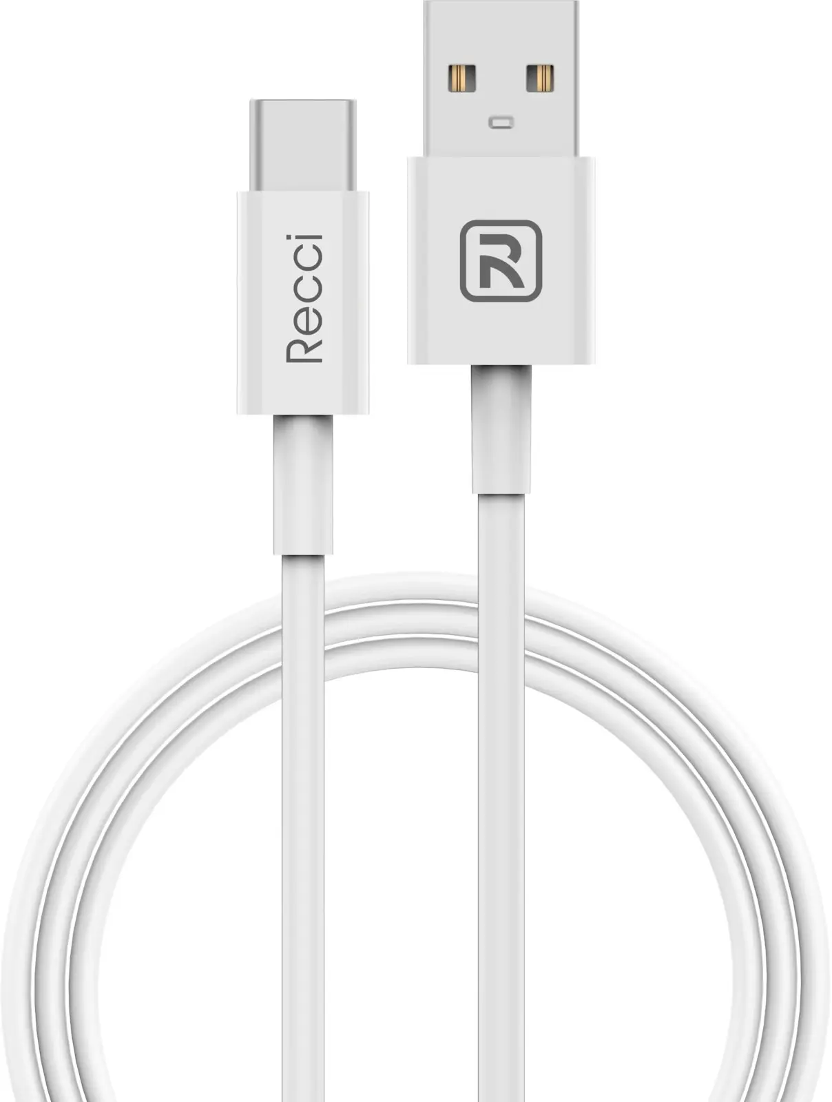 Recci USB to Type-C Super Charge Cable White