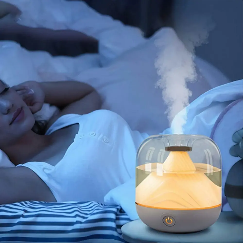 700ml USB Cool Mist Humidifiers with Night Light-White