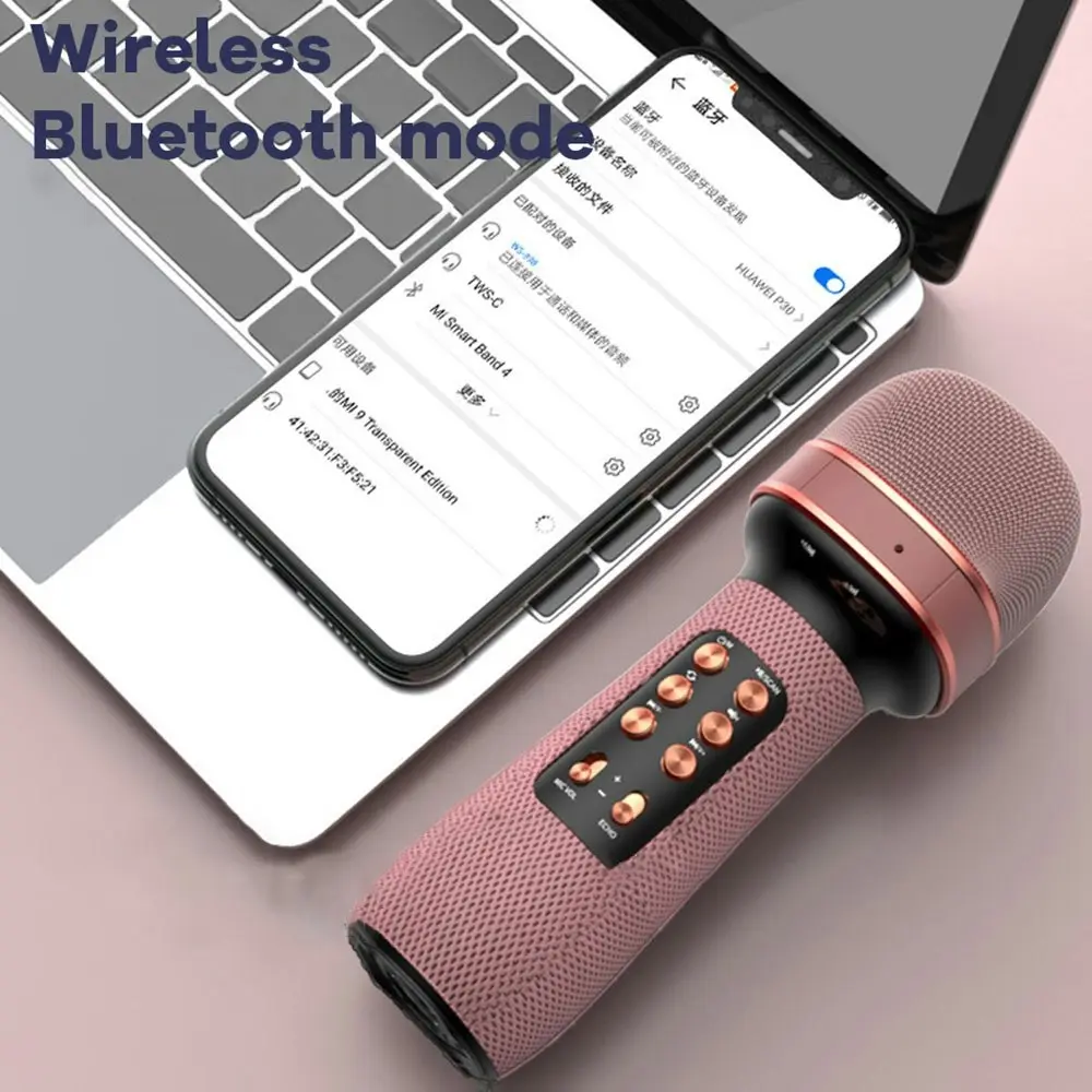 Bluetooth Handheld Microphone Wireless Karaoke Speaker