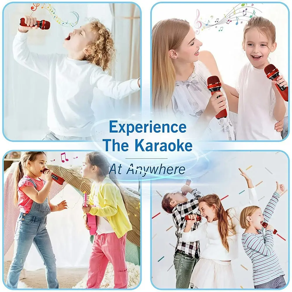 Bluetooth Handheld Microphone Wireless Karaoke Speaker