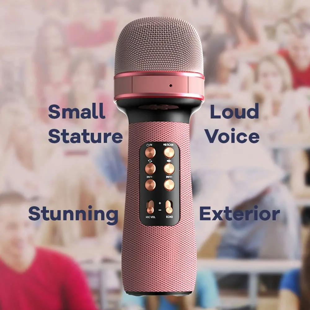 Bluetooth Handheld Microphone Wireless Karaoke Speaker