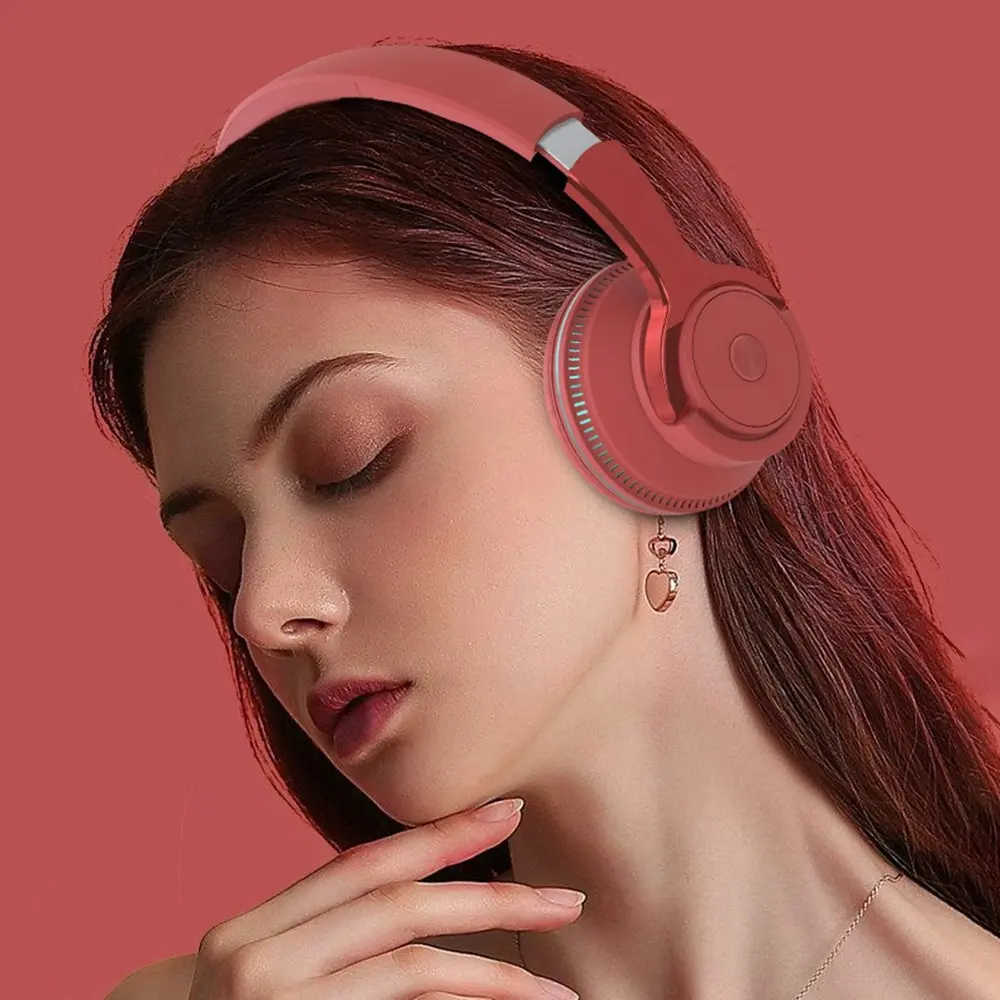 Head-mounted Bluetooth headset LED subwoofer wireless headset