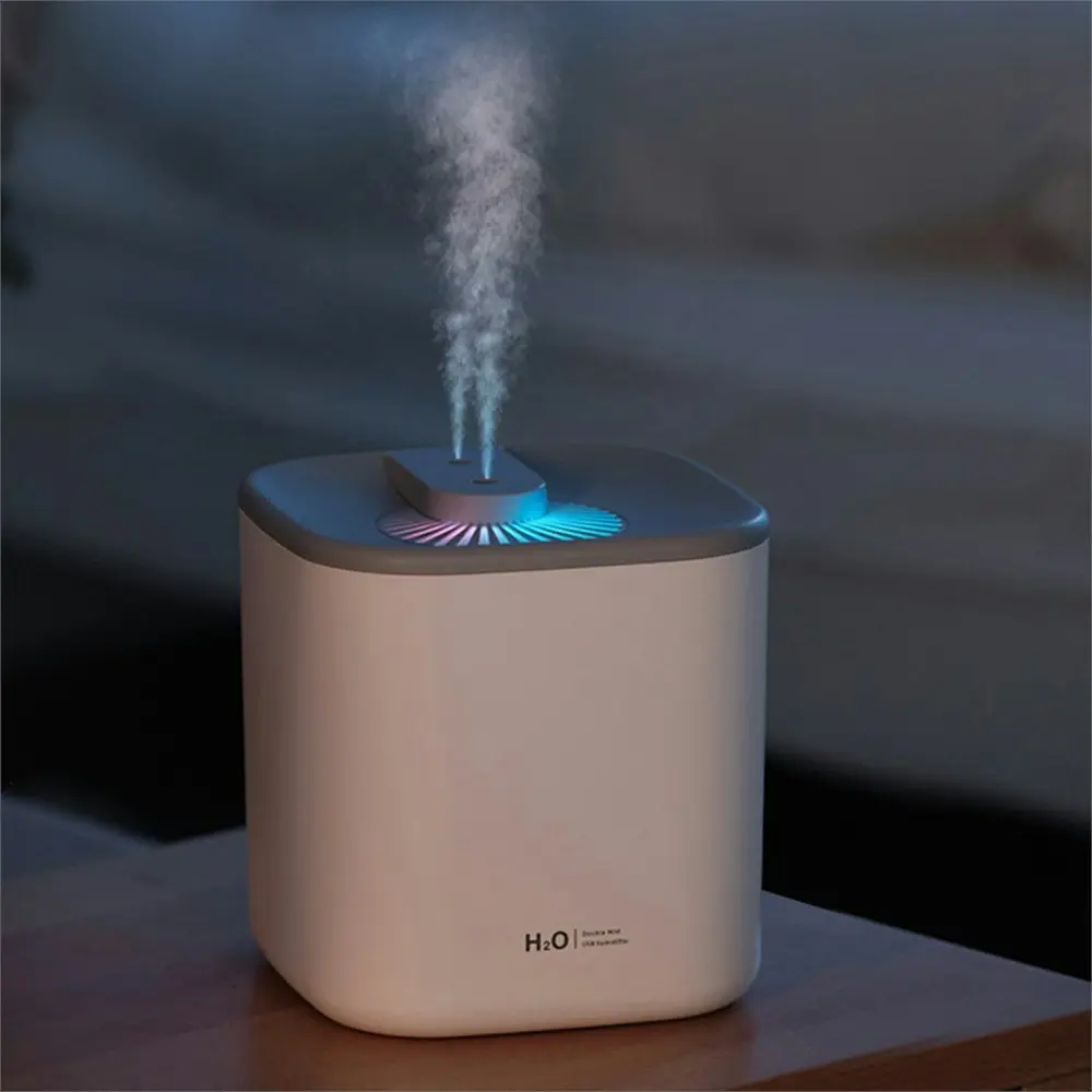 3L Humidifier USB Ultrasonic Double Spray Aroma Diffuser with Light